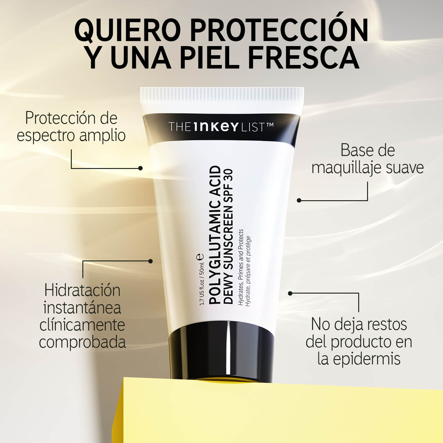 POLYGLUTAMIC ACID DEWY SUNSCREEN SPF 30 (PROTECTOR SOLAR FACIAL)